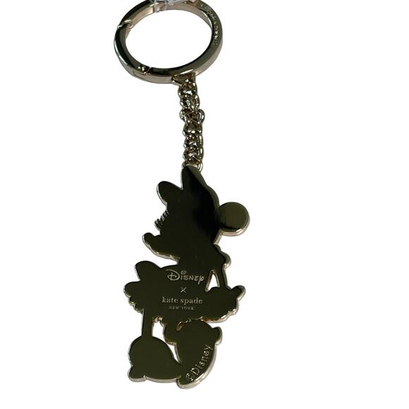 Kate Spade X Disney Minnie Mouse Metal Keyfob Bag Charm - Picture 7 of 8